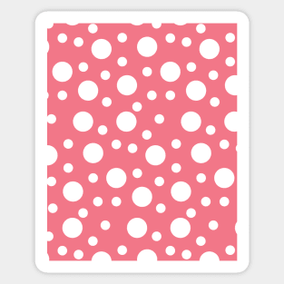 Pink Dots and Circles Seamless Pattern 012#002 Sticker